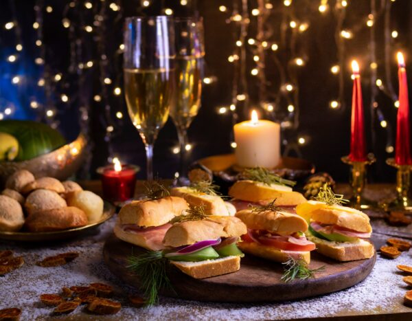 Mini sendviče o silvestrovské oslavě